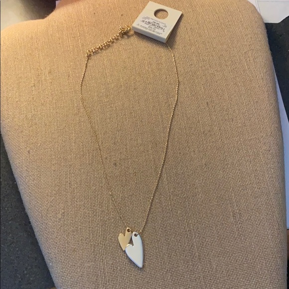 NEW double heart necklace/ Lucky Brand - Picture 7 of 10